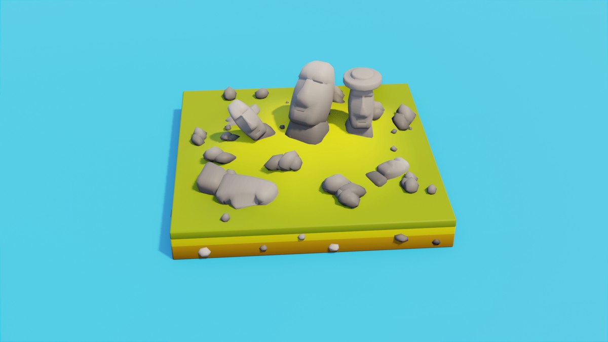 Low Poly N&S America LandMarks by IGS