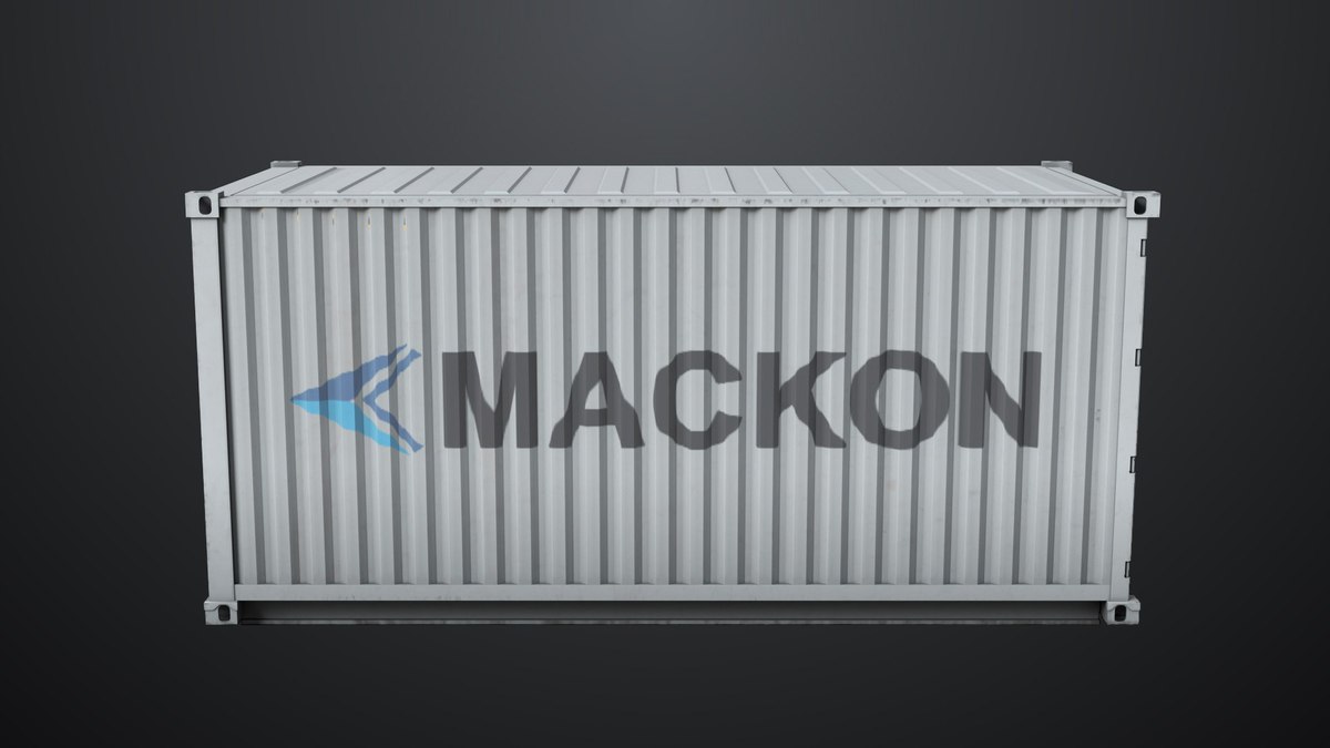 5 Cargo Container 20ft Single Mat URP HDRP Textures