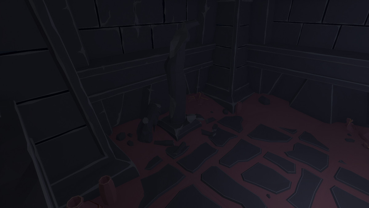 Low Poly Style Desert Dungeon