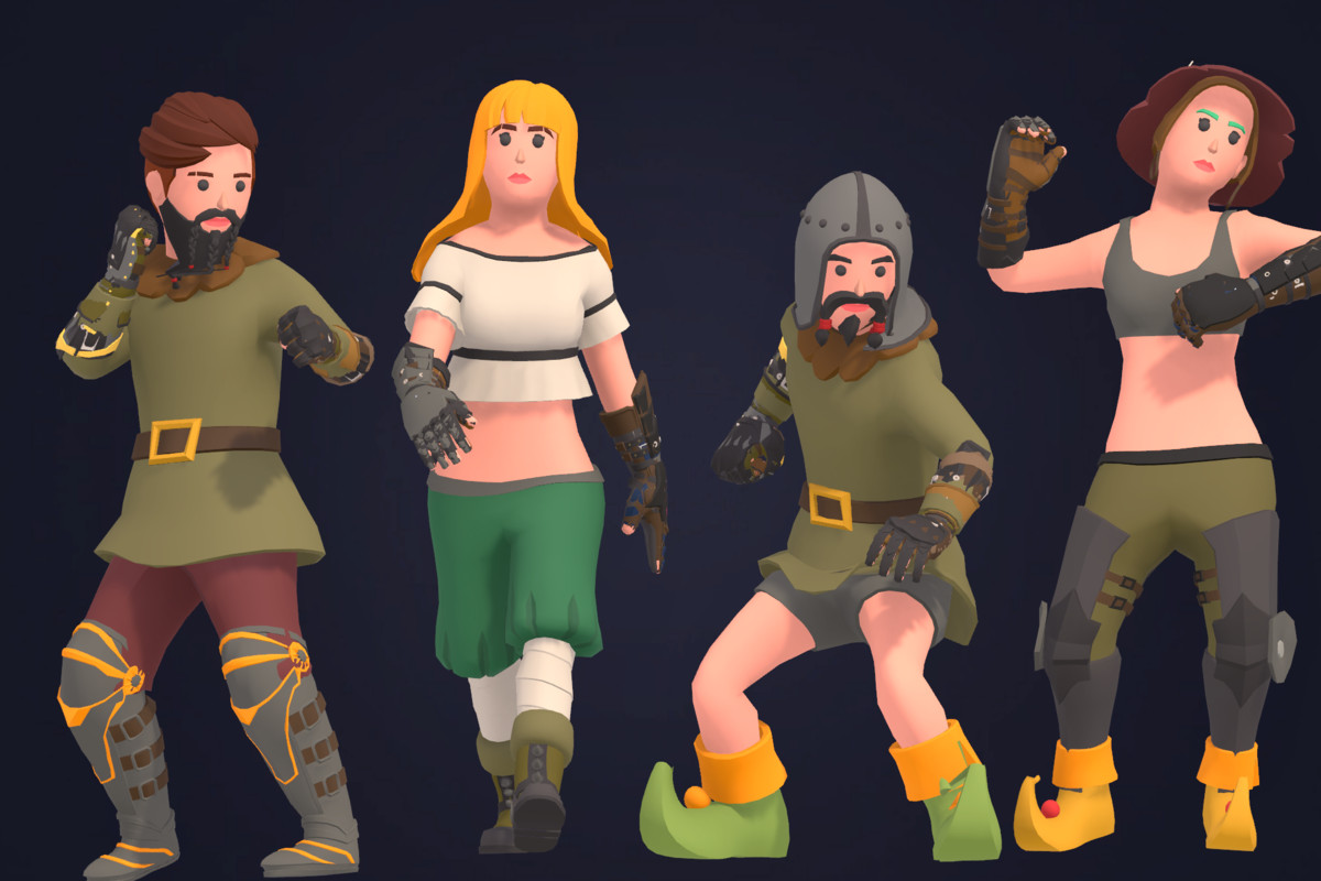 Customizable 3D Fantasy Characters Bundle