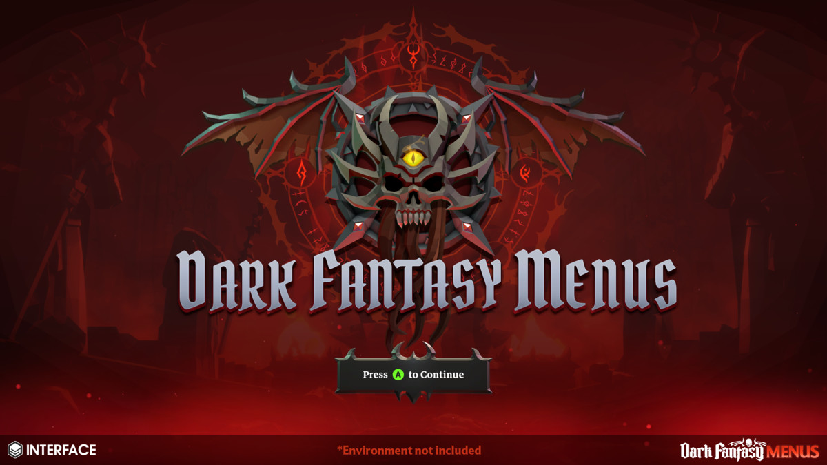 Dark Fantasy Menus - Synty INTERFACE - GUI, image 5