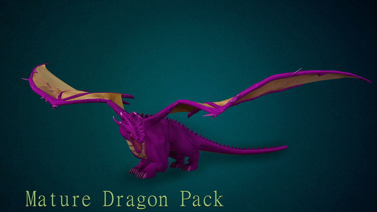 3D Mature Dragon Pack