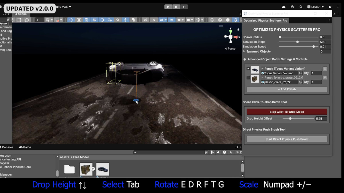 Optimized Physics Scatterer Pro