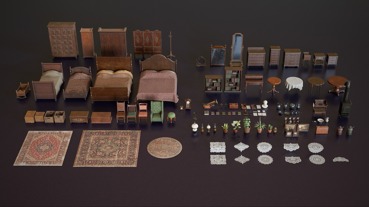 1890s Bedroom Pack