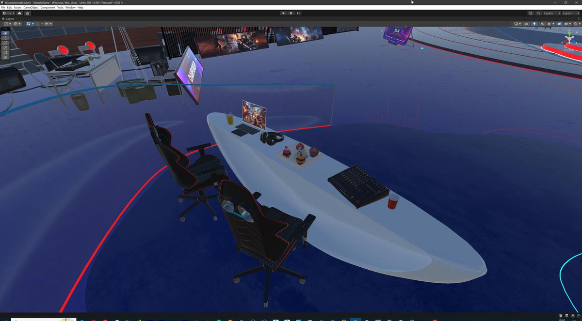 Futuristic Esports Arena Stadium – Tournament Stage 3d Environment Level
