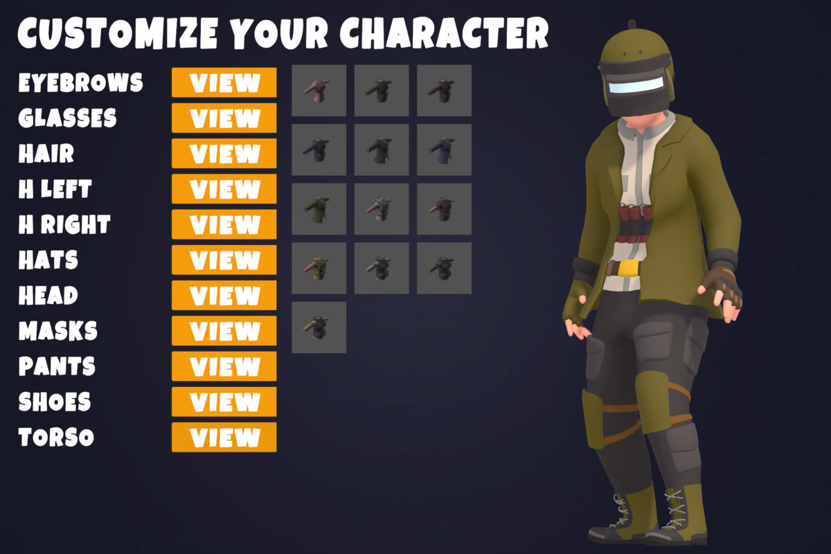Customizable 3D Military Characters Bundle