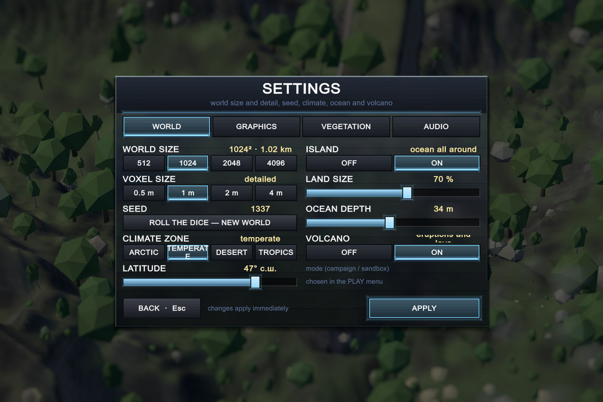 VoxelY - Voxel Terrain, Water & Climate Sandbox