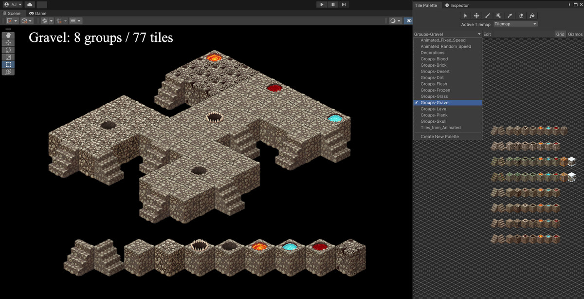 1000+ 2D Isometric Tiles, Decorations & Animated Terrains