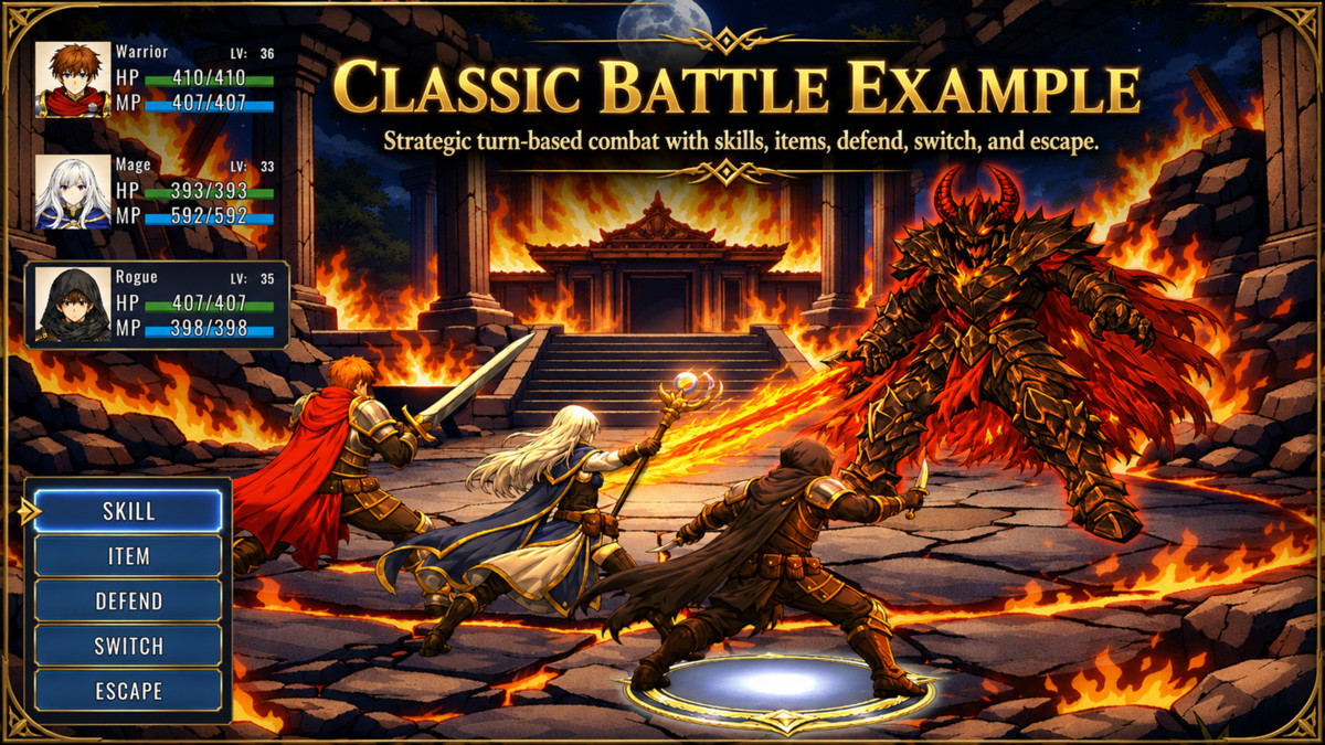 Ultimate Turn-Based Battle System