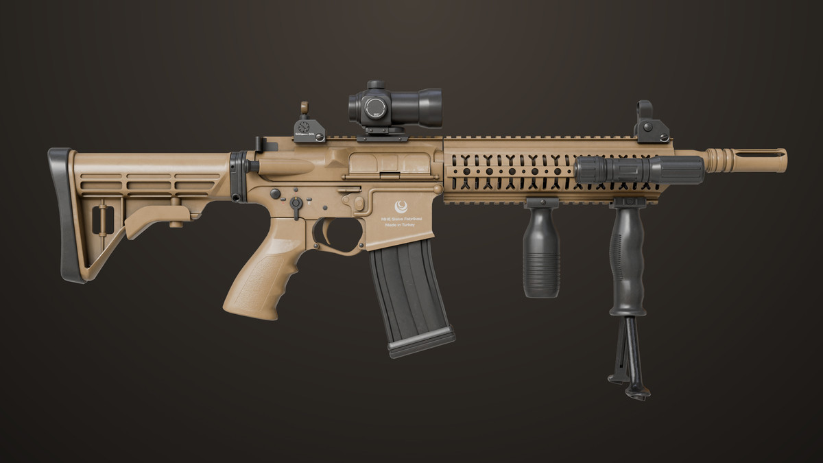 Machine Gun 17 Sandal URP HDRP Textures