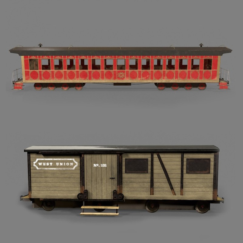 Passenger and Cargo Wagons Pack