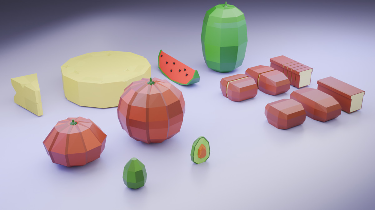 Survival Food Pack – Low Poly Assets