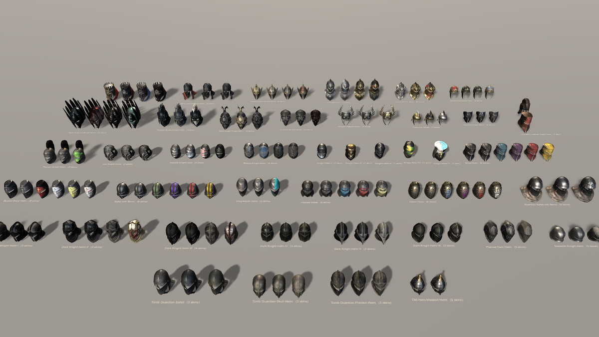 Medieval Fantasy Knights Helmets Pack