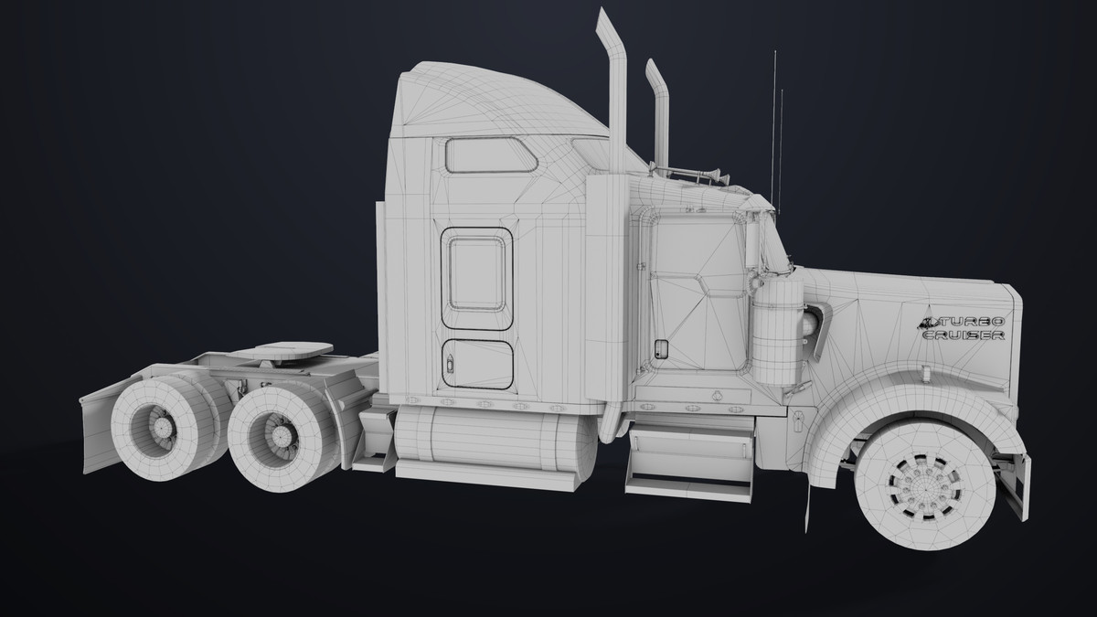 Truck Chassis 02 Generic Black URP HDRP Textures