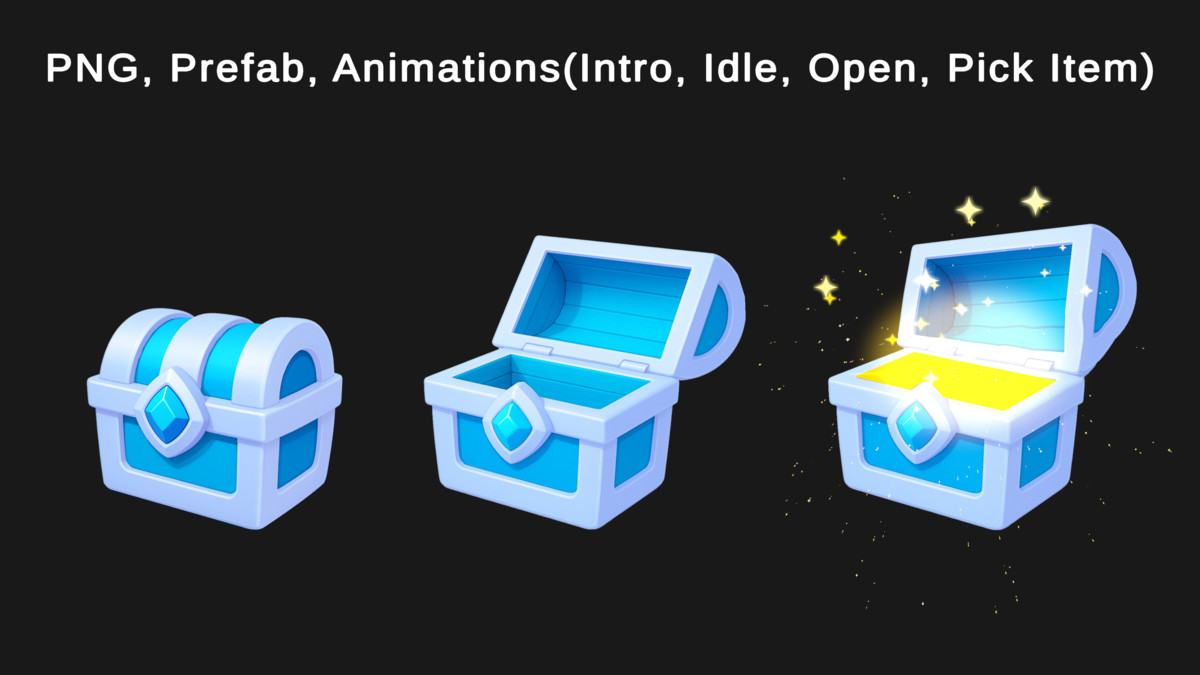 Stylized 2D Chests Pack – Animated Collection (10 Variants)