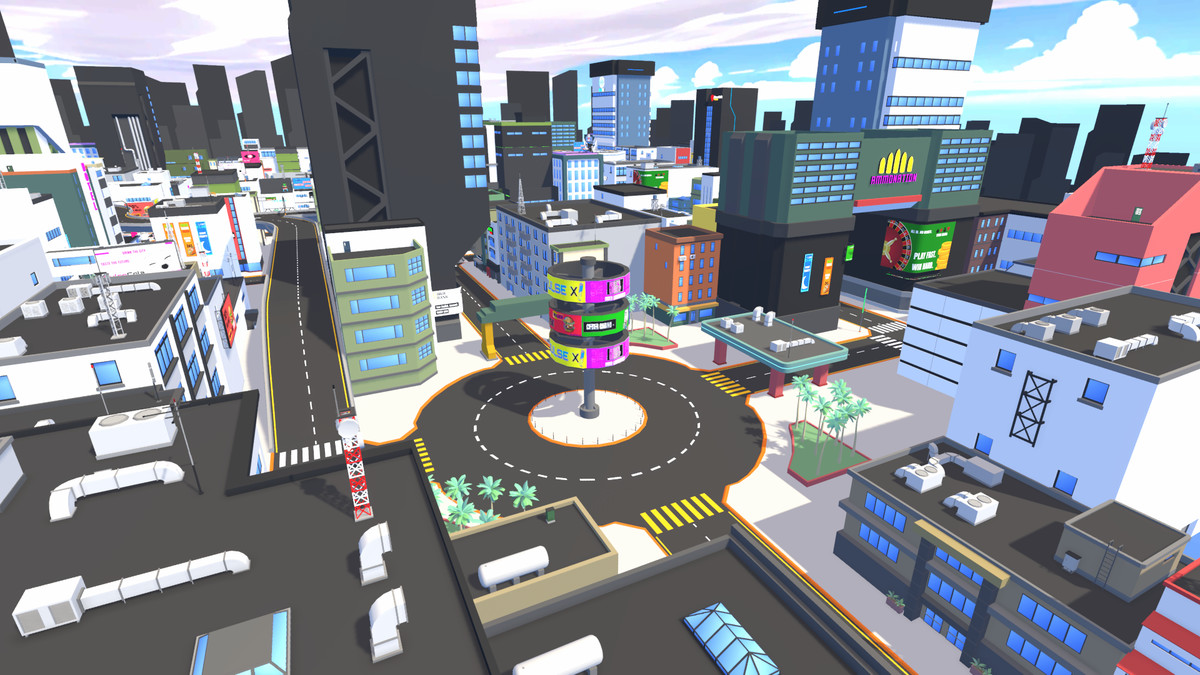 LowPoly Cyberpunk City