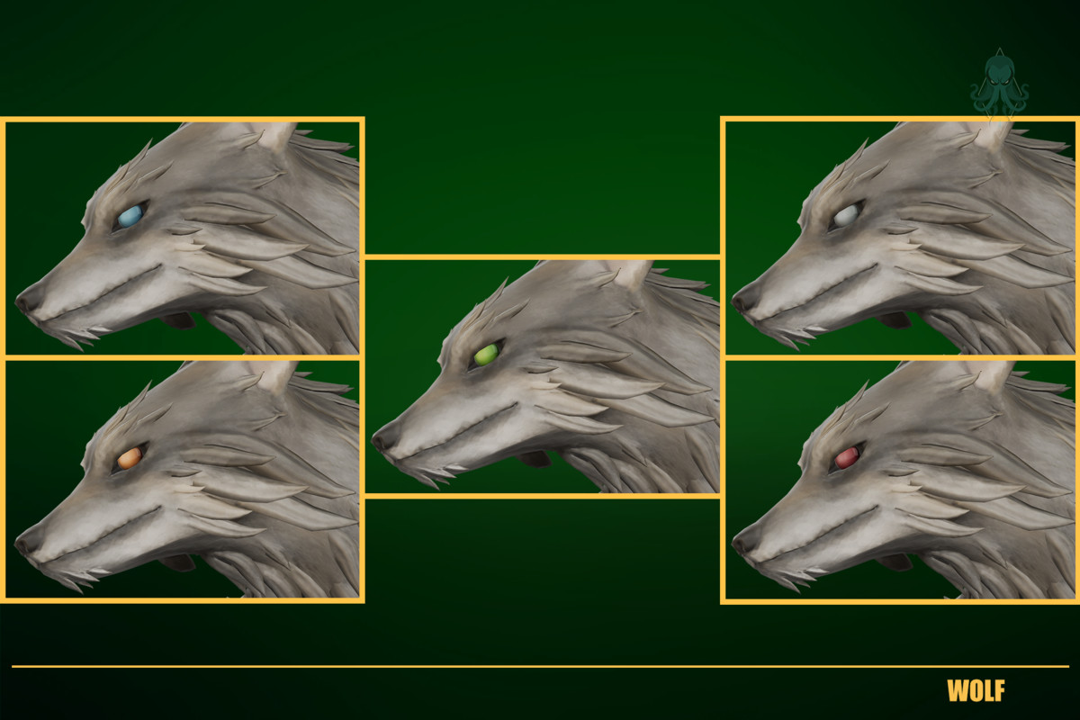 Stylized Wolf Animal