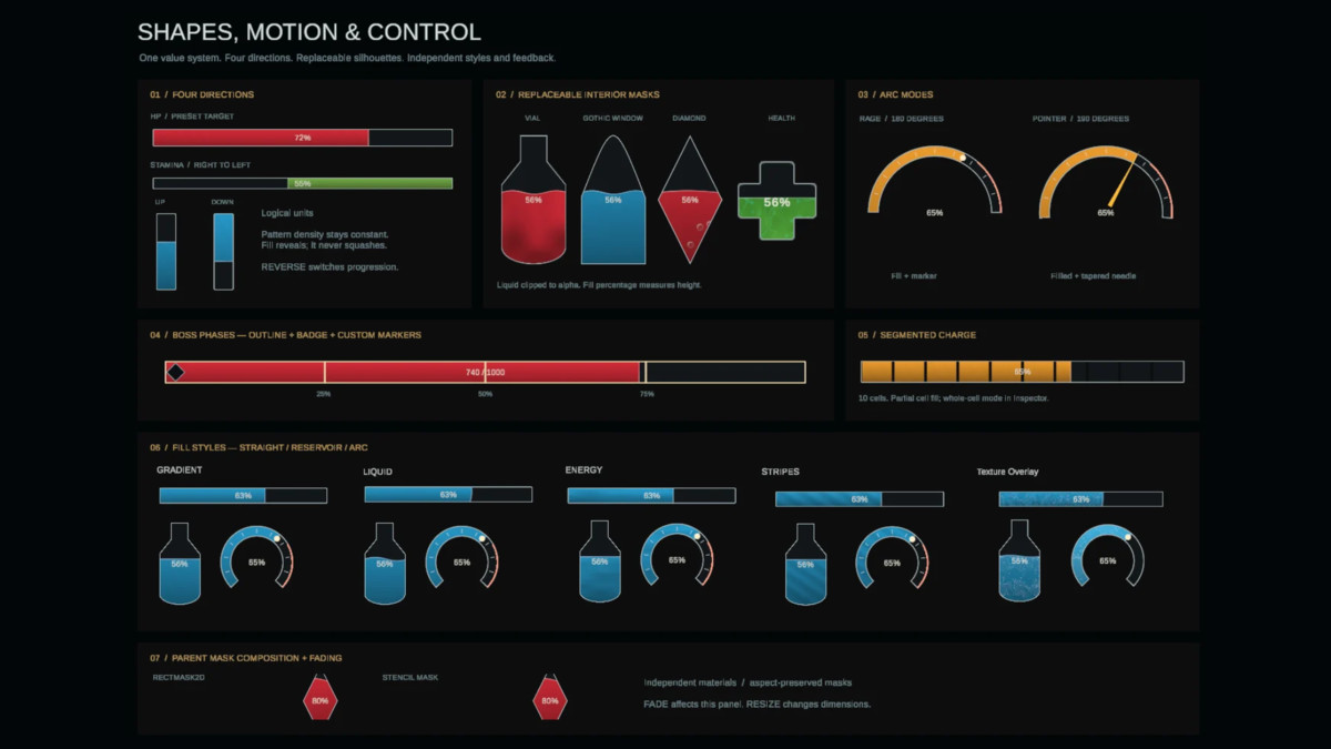 Modular Health Bars & UI Meters