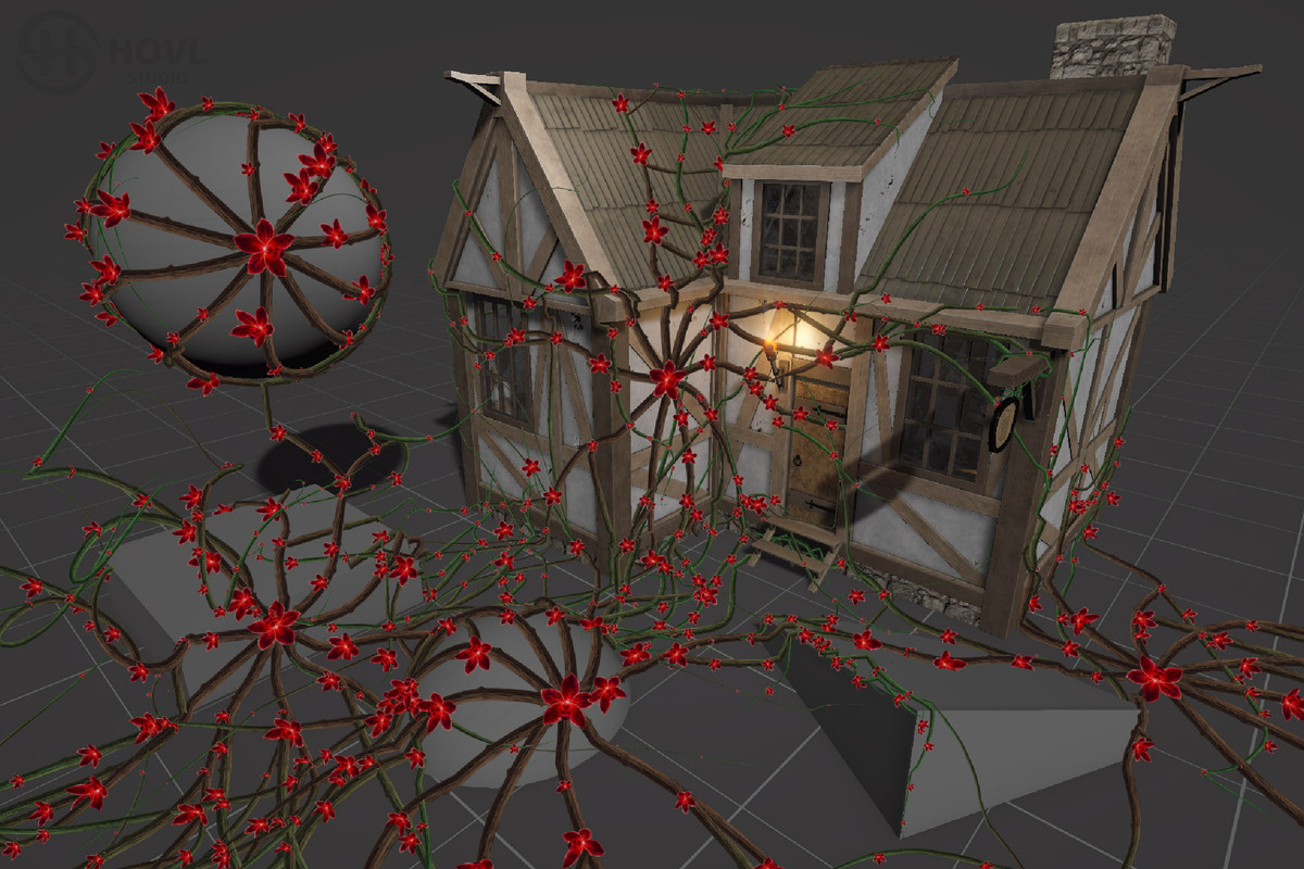Particles roots & vine system