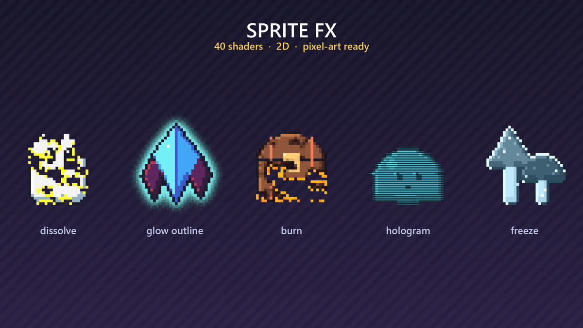 Sprite FX - 40 2D Shaders