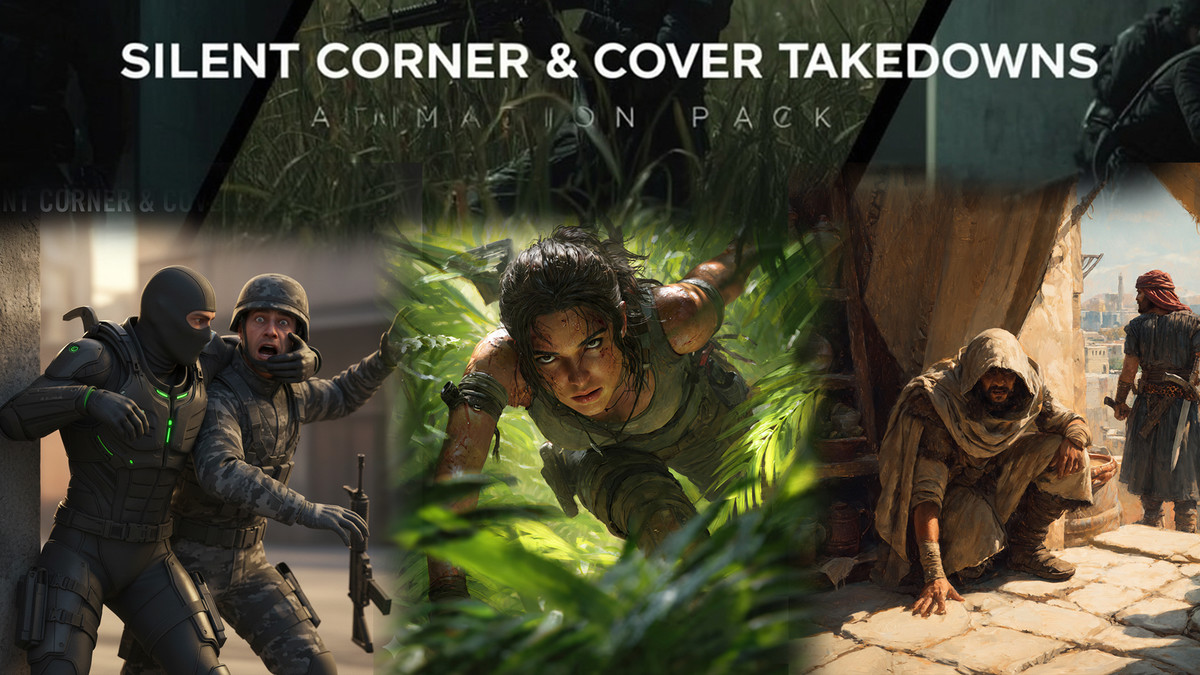 Silent Corner & Cover Takedowns Animation Pack