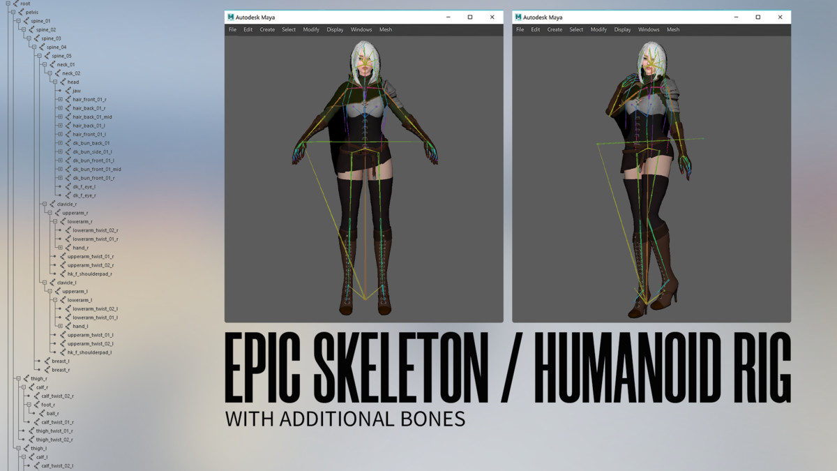 Swordsman Girl - RPG Dark Fantasy Modular Female