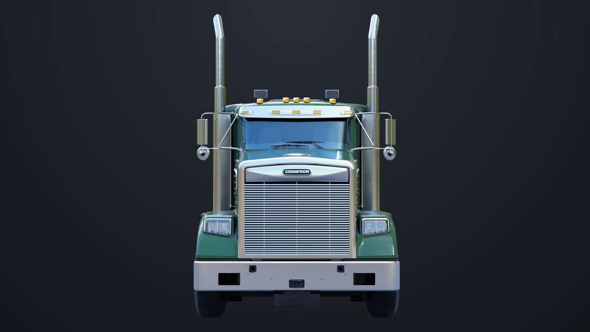 Heavy Truck Chassis 07 Blue and Green URP HDRP Textures