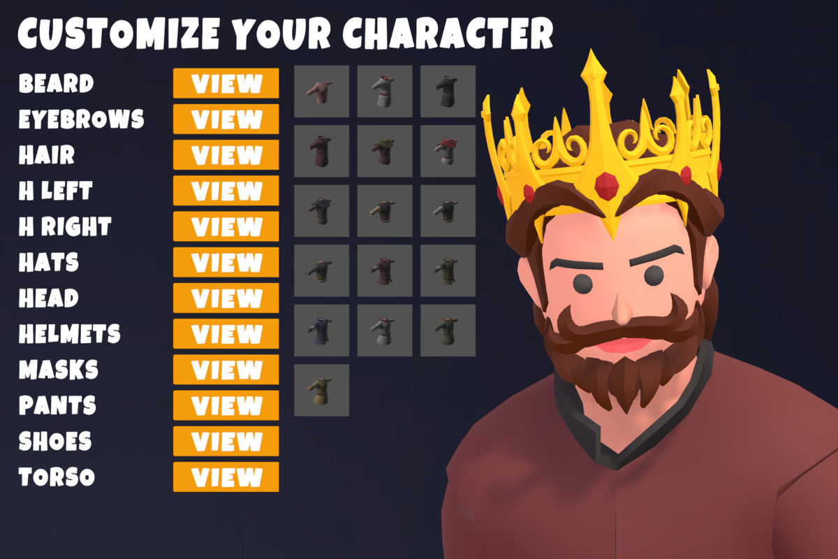 Customizable 3D Fantasy Characters Vol 3