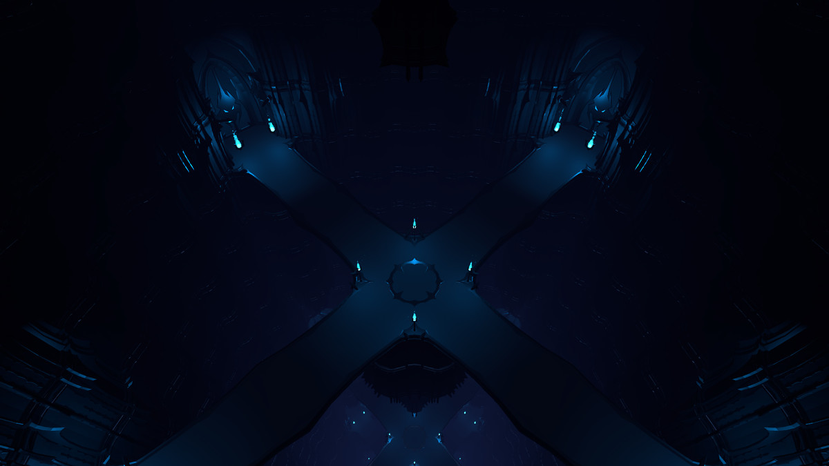 Low Poly Style Obsidian Citadel