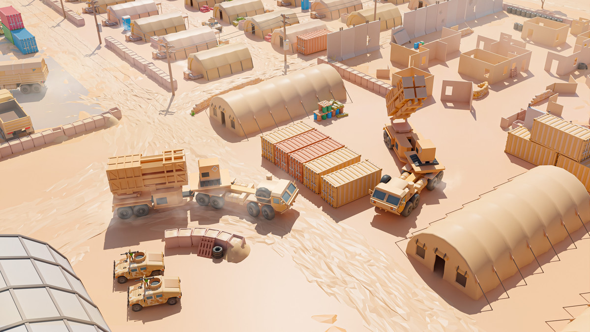 Military Desert - Low Poly 3D Models Pack