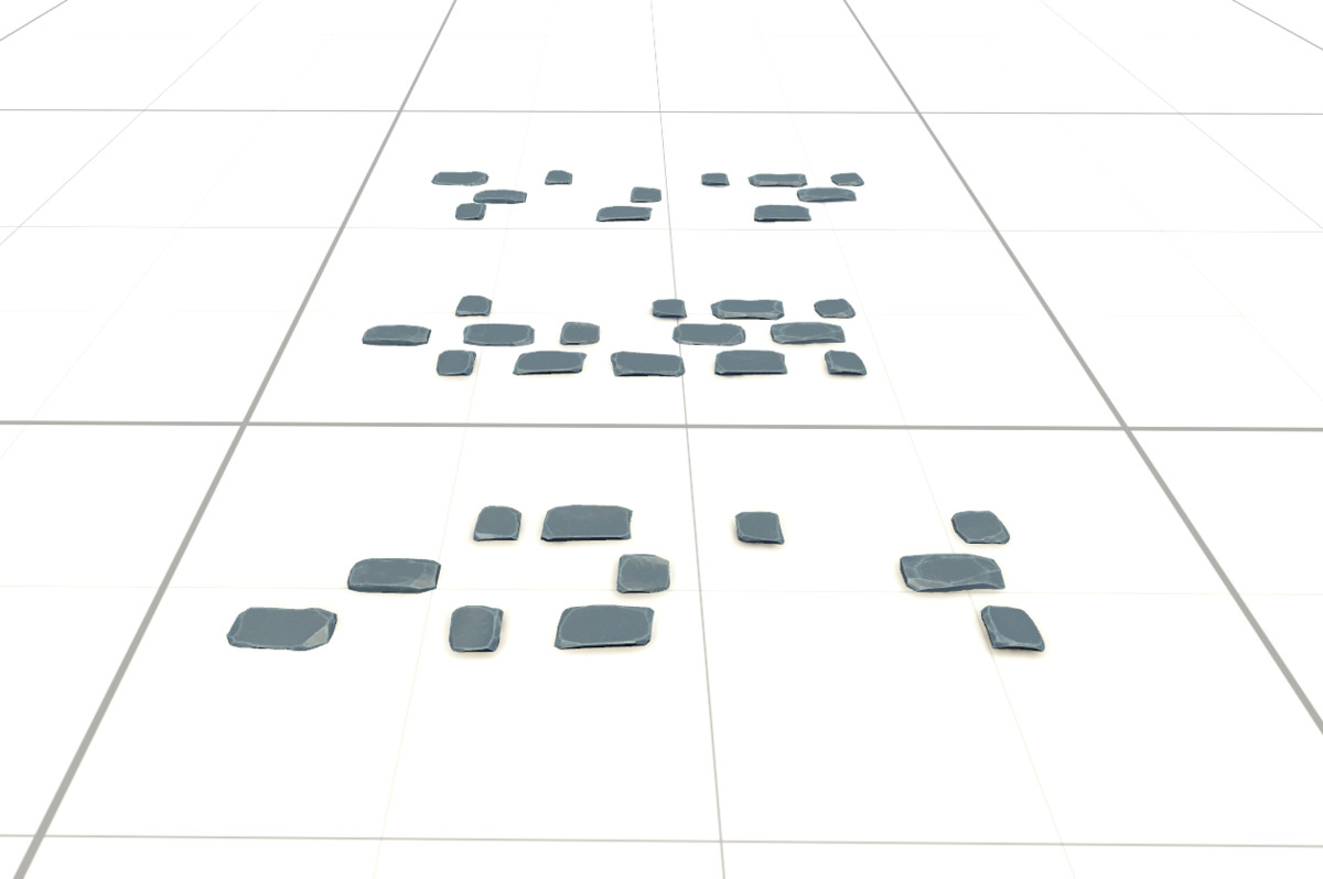 Stylised Rocks and Ruins