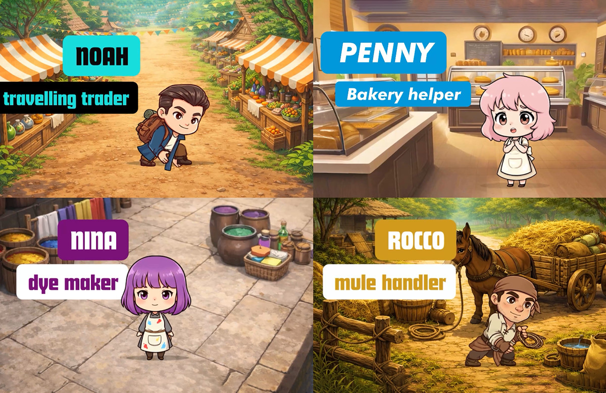 33 Cozy Farming Game NPC Character Pack