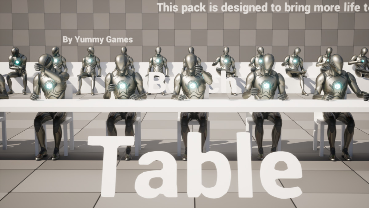 84 NPC Seated Idle Animations
