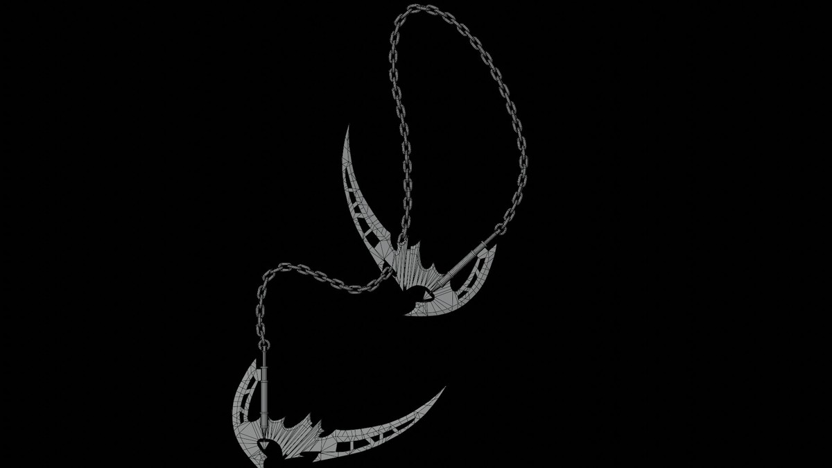 Chain Flail Blade Weapon URP and HDRP Textures