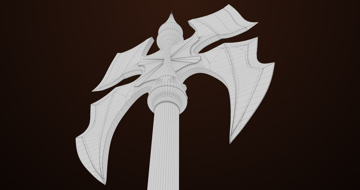 Battle Axe 03 URP HDRP Textures