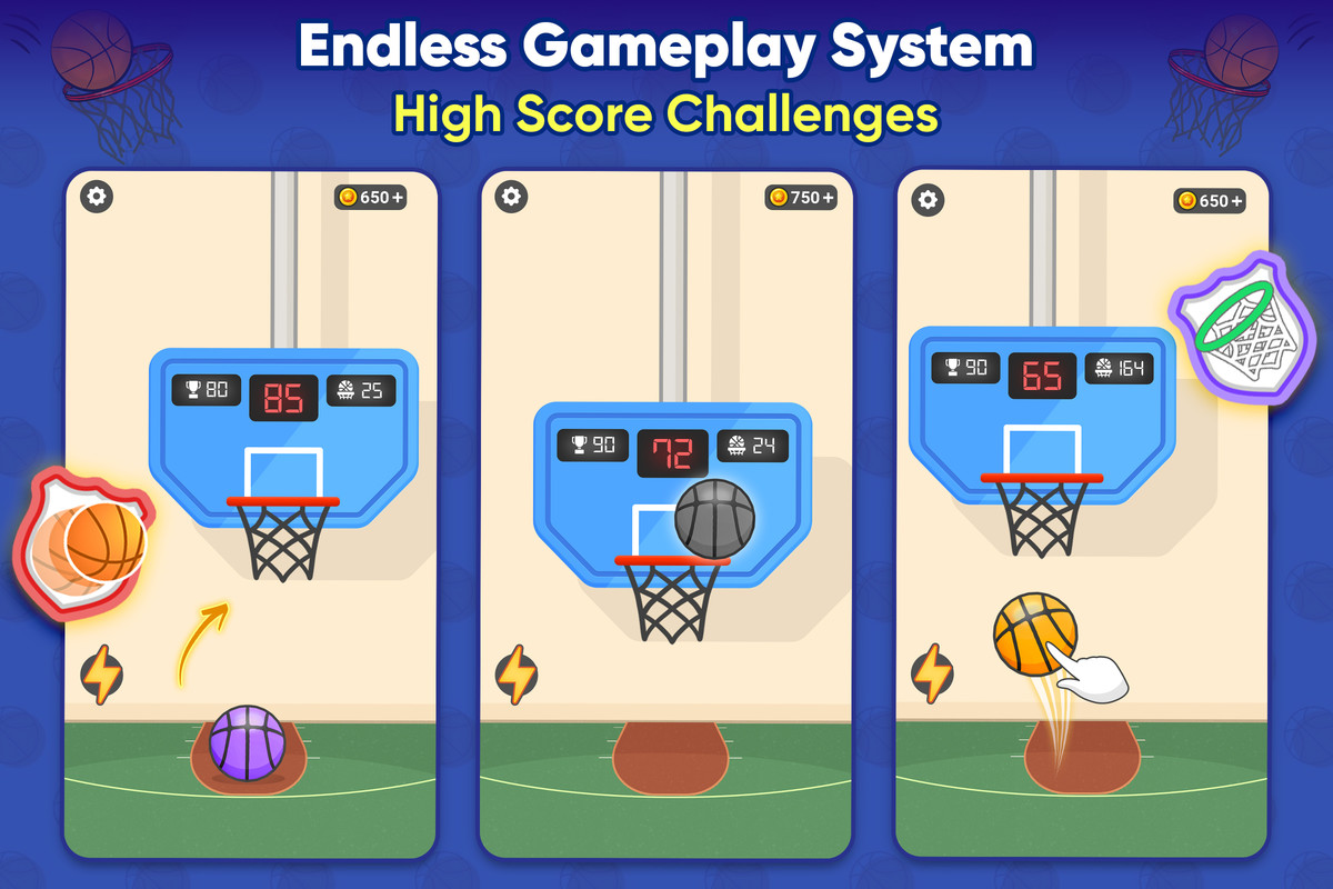 Basketball Dunk Shot - Complete Basketball Game Template