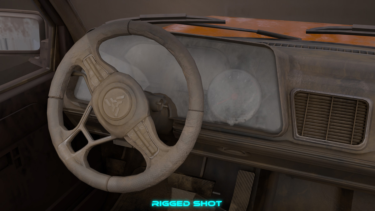 Pickup Truck01 Old Rusty HDRP URP Textures