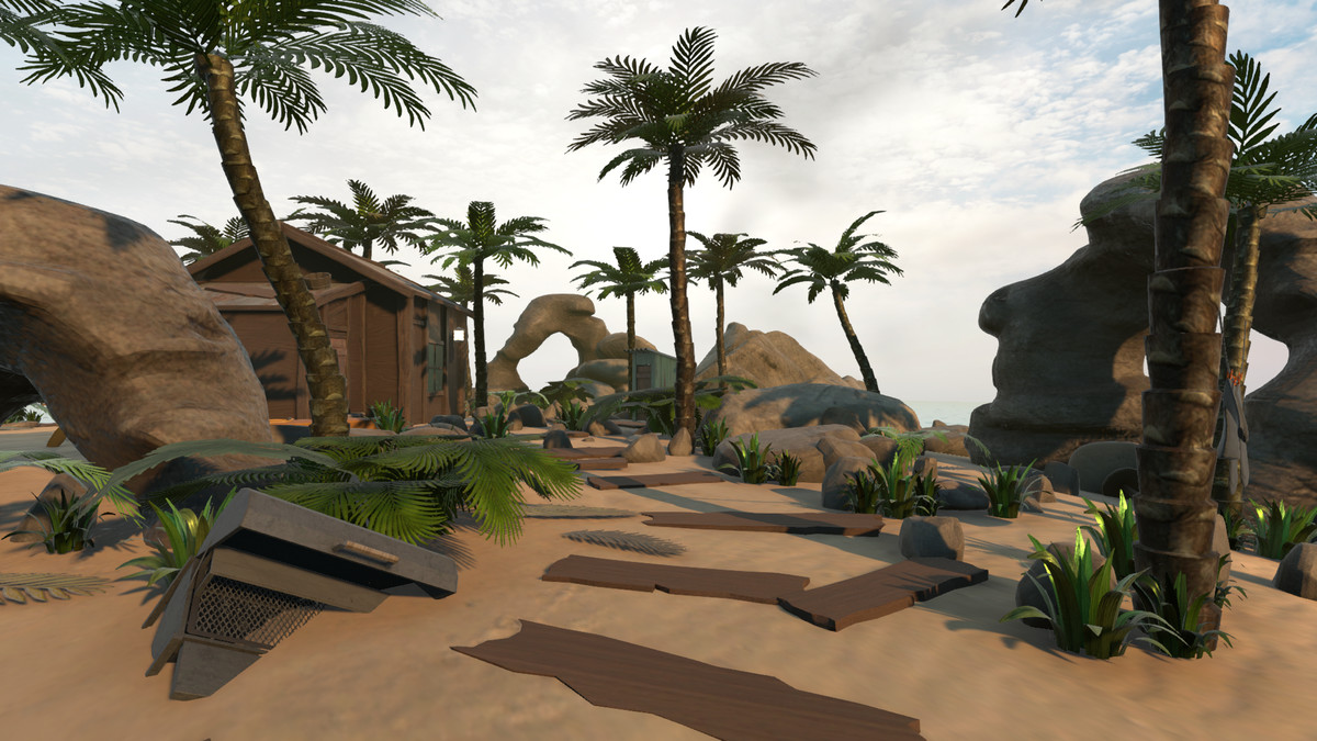 Realistic Beachfront Small Cabin Asset Package
