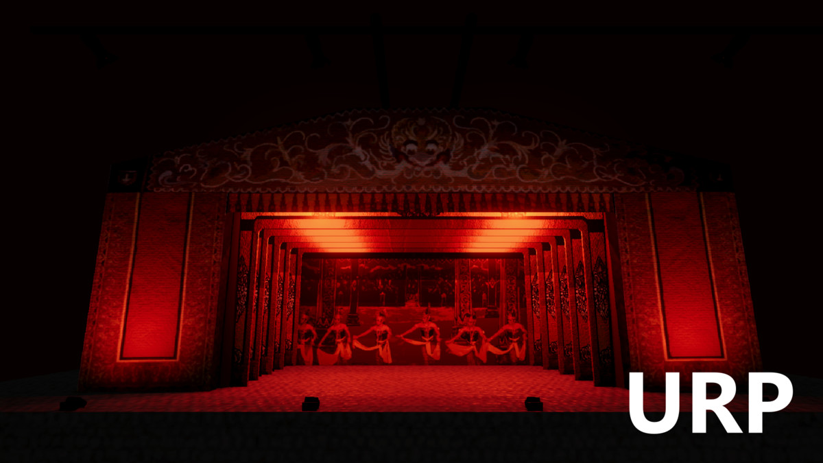 Virtual Wayang Theater Stage 3D Model