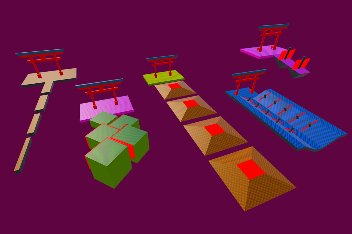 Obby Ninja Run Game Level Pack
