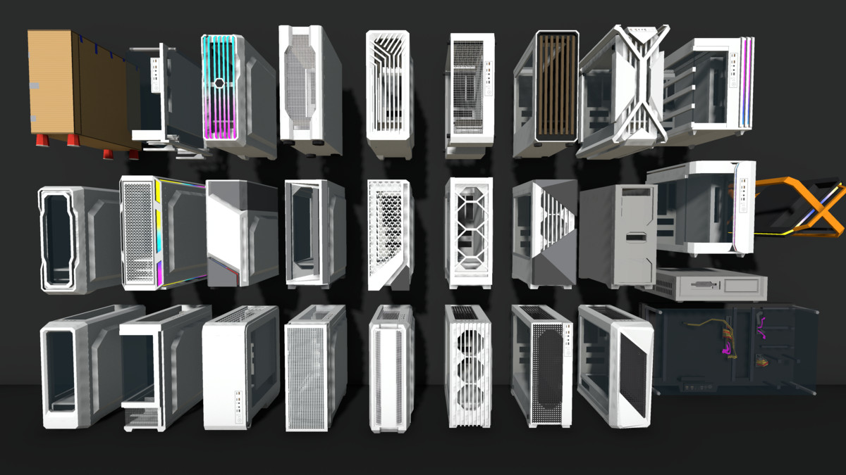 polygonal modular computer pack