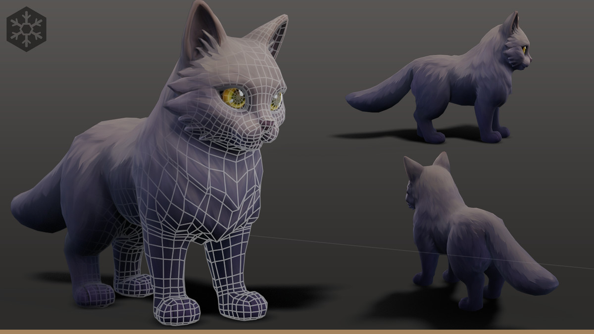 Animated Stylized Cat