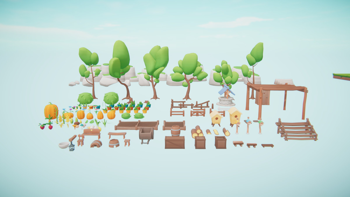 Gleamshire - Fantasy Low Poly Village 3D Pack