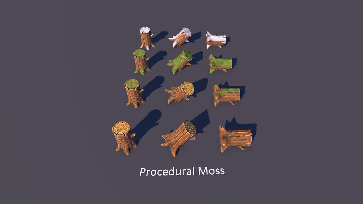Stylized Nature - Logs, Stumps & Branches Pack