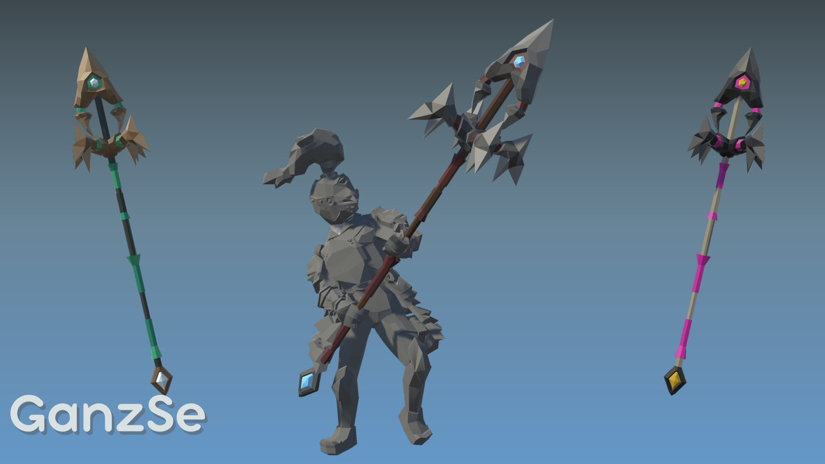 GanzSe Spears - Fantasy Low Poly Pack