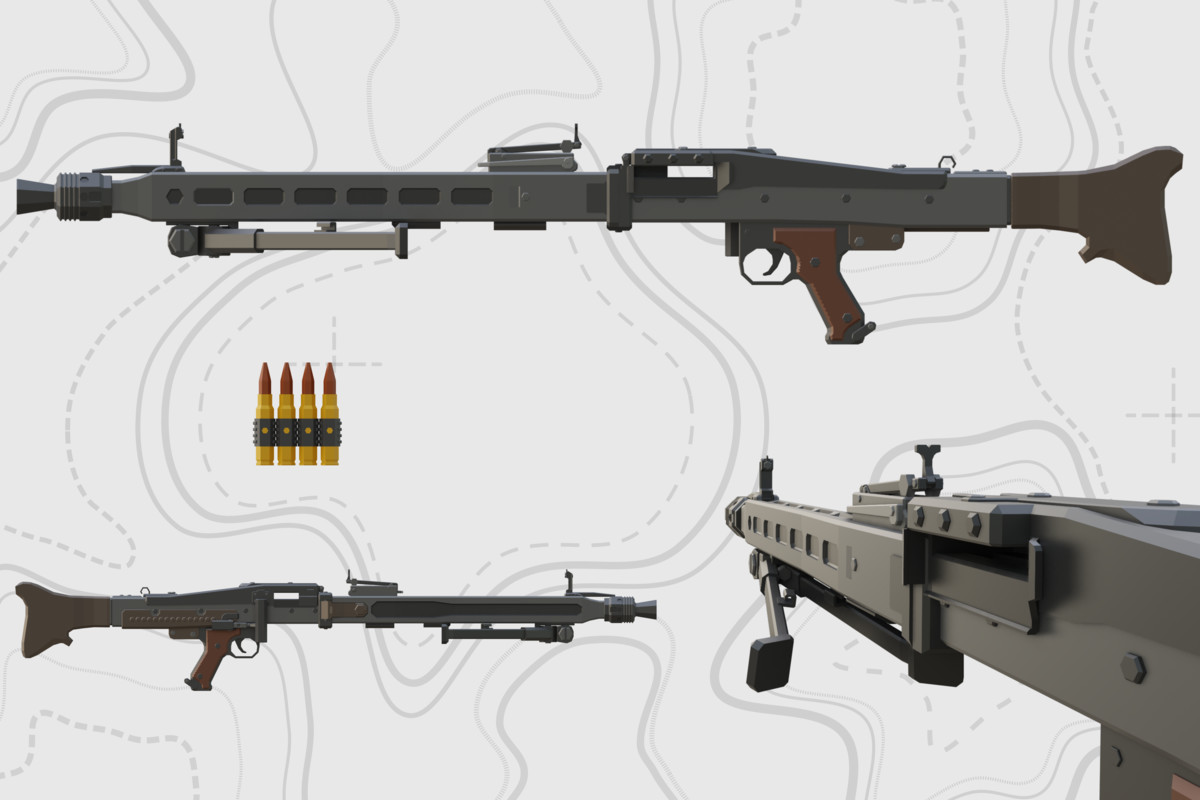 Low Poly Weapon Bundle Pack Fin