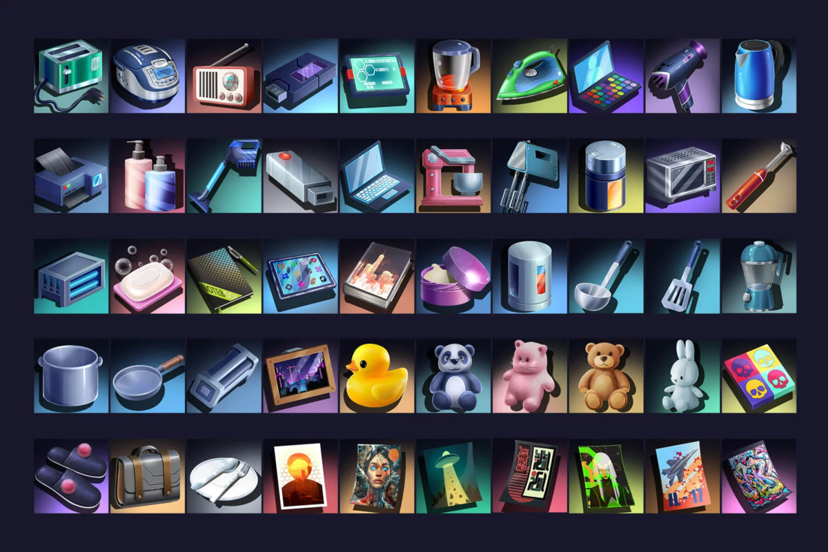 2700 Cyberpunk RPG Icons Pack