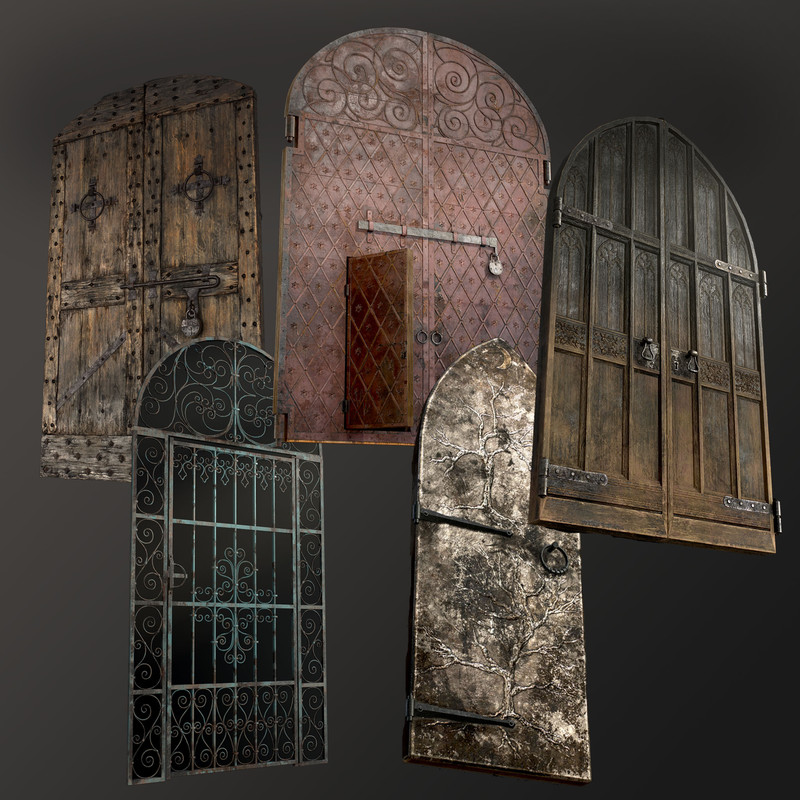 Five Old Doors