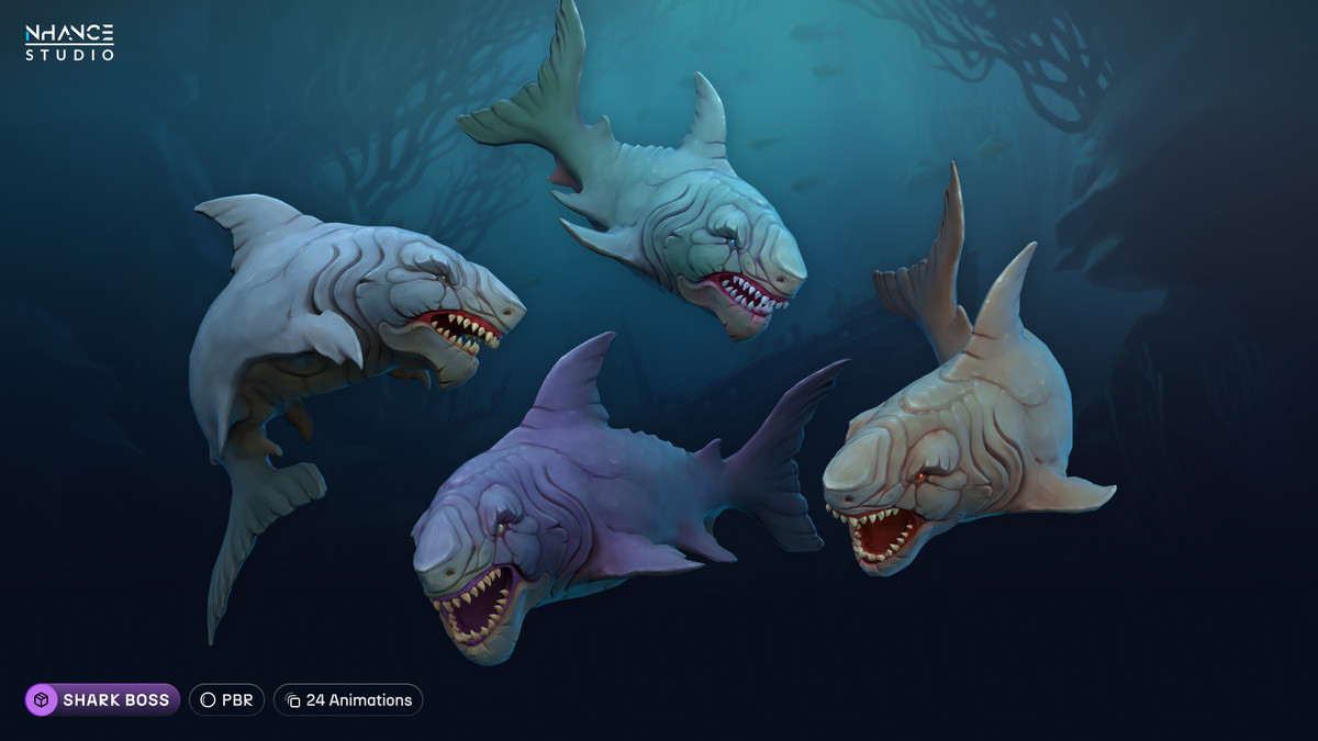 Stylized Sea Animals Bundle