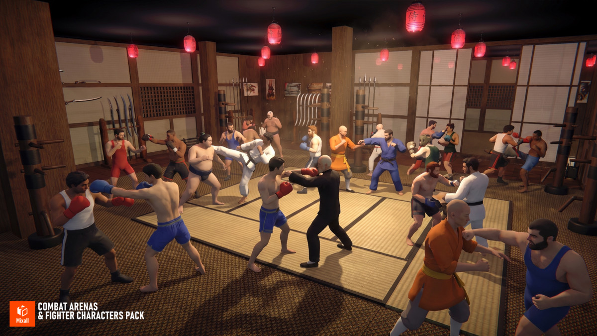 Combat Arenas & Fighter Characters Pack